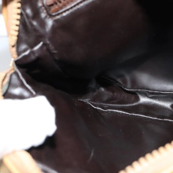 CELINE Macadam Canvas Shoulder Bag PVC Beige Gold Auth ep8051 - Picture 14 of 16